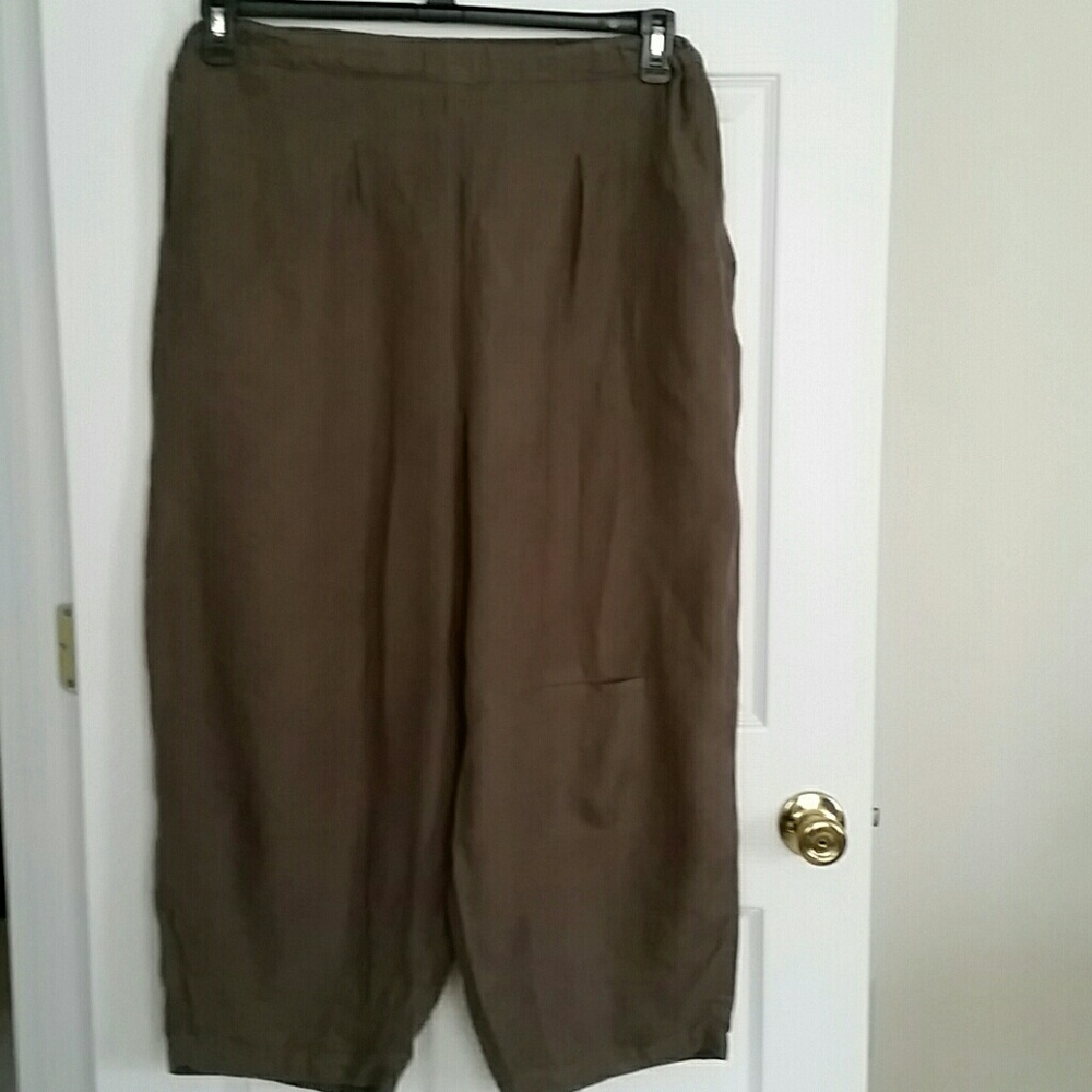 Wide pants 100% linen